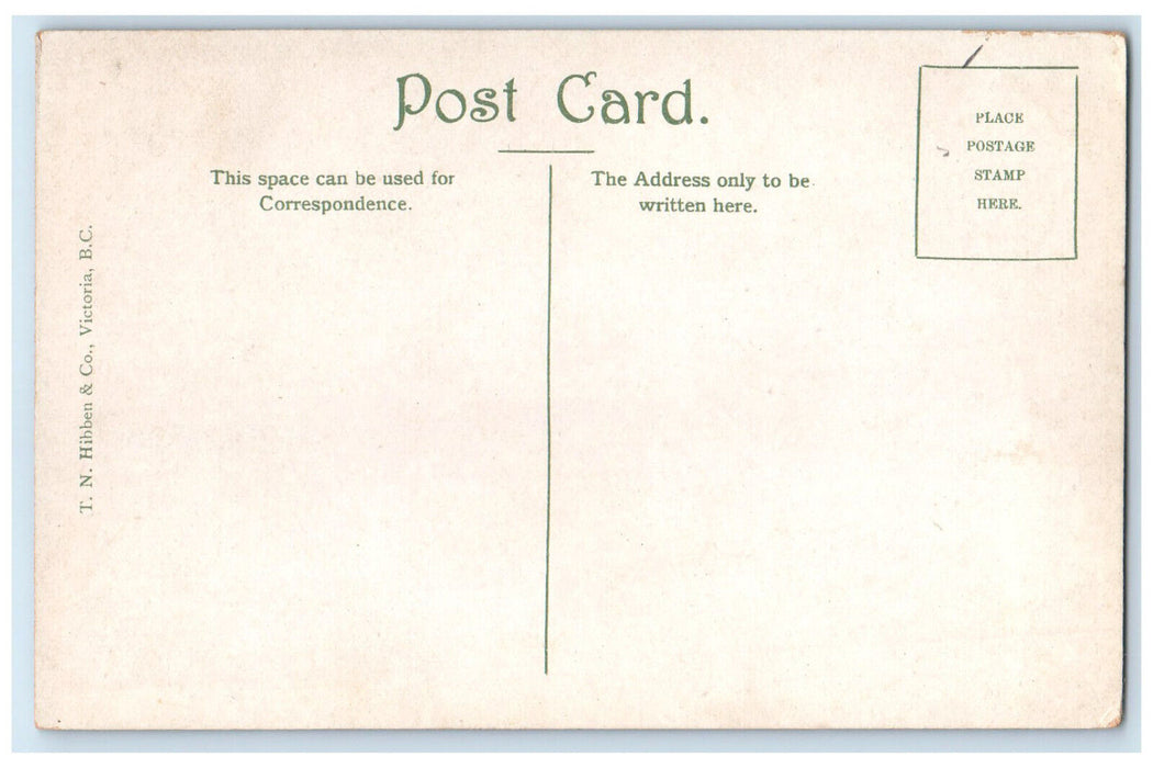 c1910 C.P.R. Empress Hotel Victoria British Columbia Canada Antique Postcard