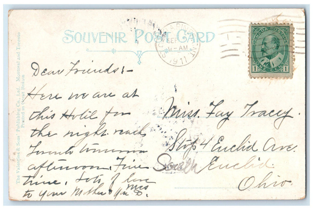 1911 New Murray Hotel St. Catharines Ontario Canada Antique Posted Postcard
