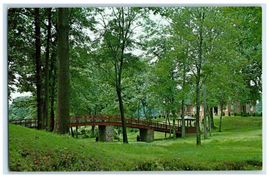 c1960 Japanese Bridge God House All Faiths People Mantua New Jersey NJ Postcard