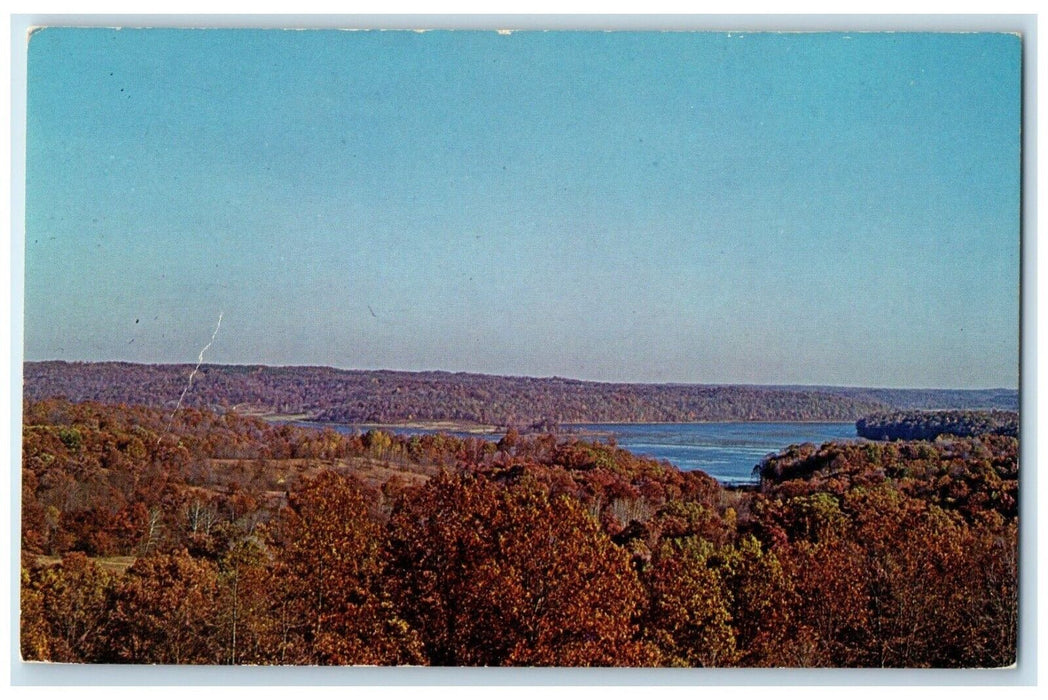 c1950's View Of Lake Monroe South Central Indiana IN Unposted Vintage Postcard