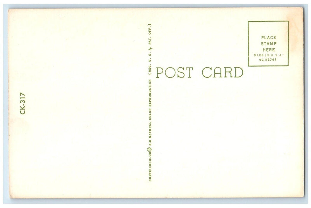 c1930's Lake Tippecanoe Indiana IN, Sunset Beginning Of A Perfect Day Postcard