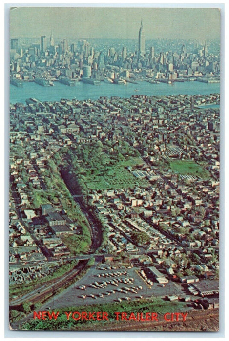 c1960 New Yorker Formerly Carbru T.T. Park Trailer City North Bergen NJ Postcard