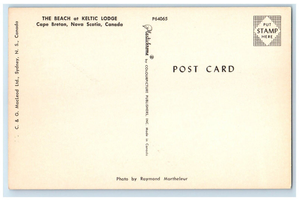c1960's The Beach At Keltic Lodge Cape Breton Nova Scotia Canada Postcard