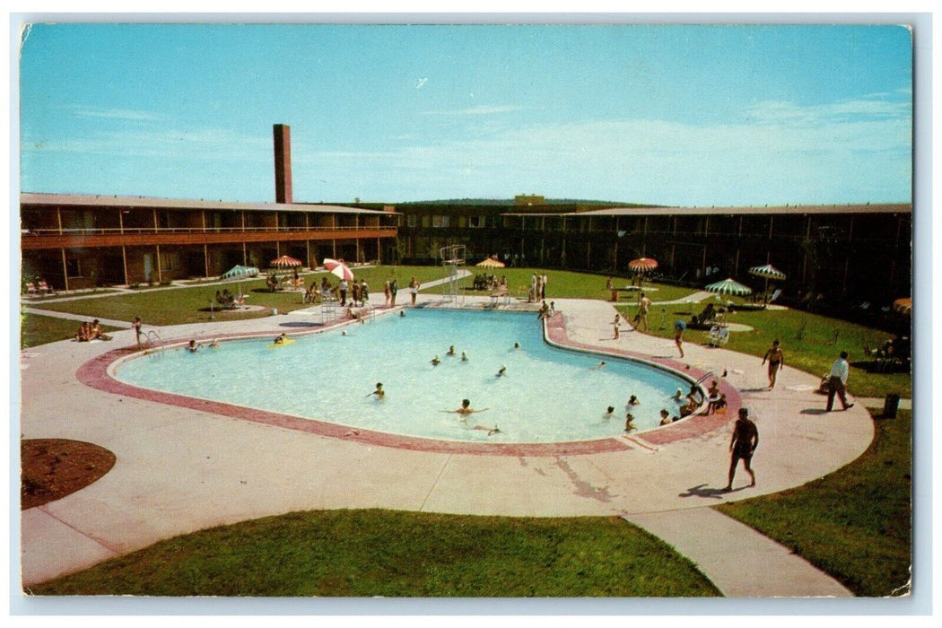 Swimming Pool At Western Hills Lodge Sequoyah State Park Oklahoma OK Postcard