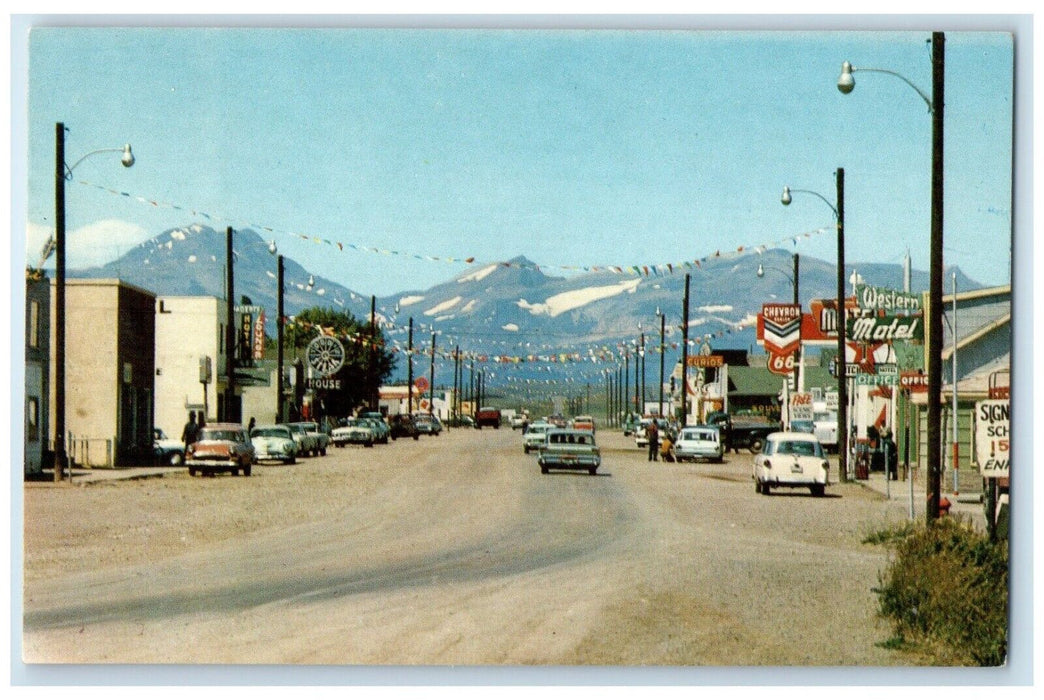1960 Blackfoot Indian Reservation Glacier Park Browning Montana Vintage Postcard
