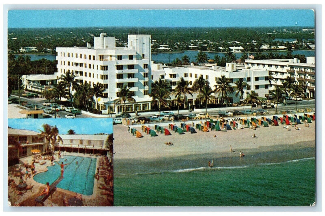 c1960 Lauderdale Beach Hotel Apartments Motel Fort Lauderdale Florida Postcard