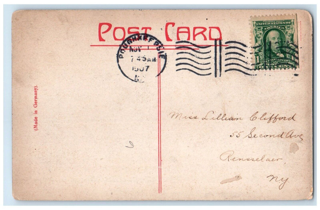 1907 Dutchess Golf And Country Club Poughkeepsie New York NY Antique Postcard