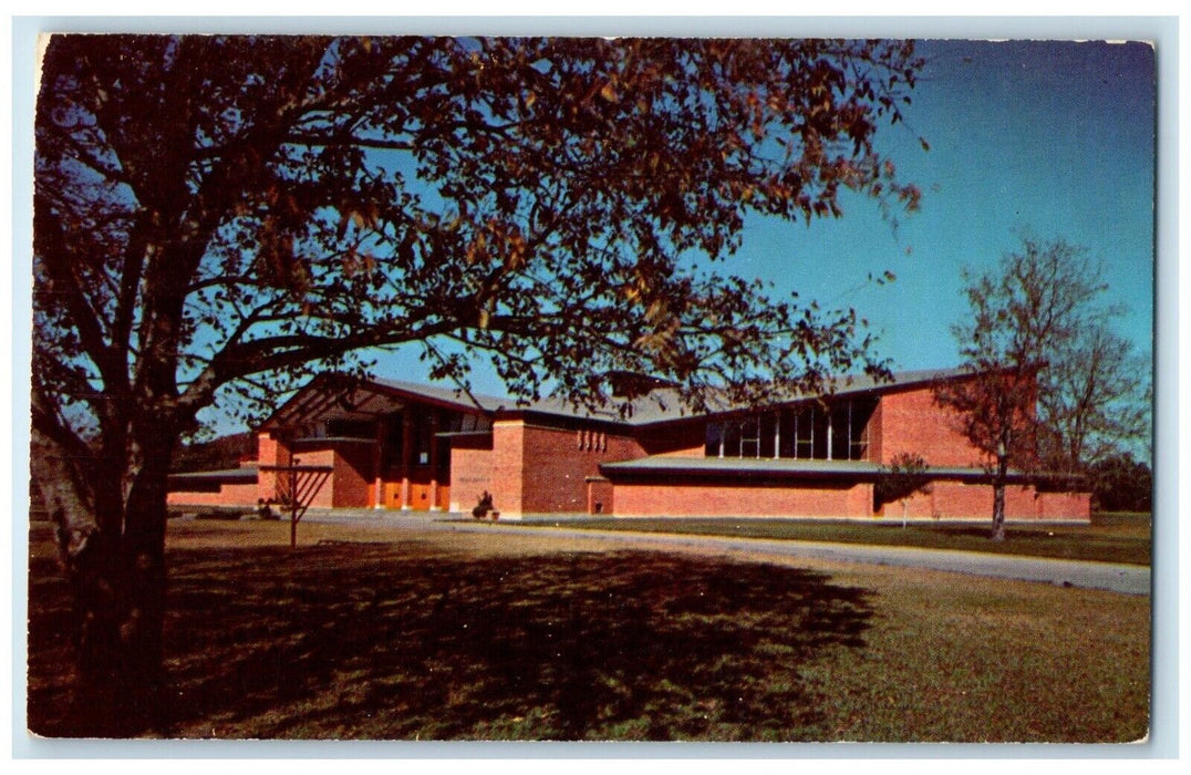 c1950's Temple Emanu El Houston Texas TX, First Houses Of Worship Postcard