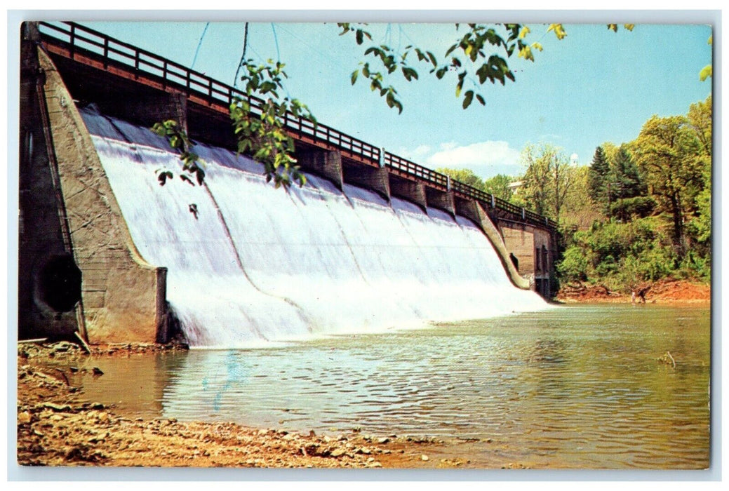 c1960 Spillway Lake Junaluska River Lake Waynesville North Carolina NC Postcard