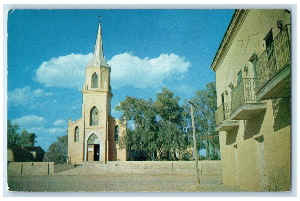 c1950's View Of Catholic Church Roma Texas TX Unposted Vintage Postcard