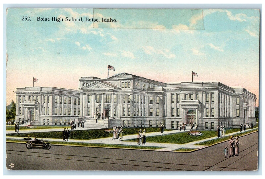 1914 Boise High School Book Stationery Company Boise Idaho ID Vintage Postcard