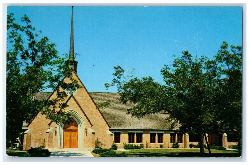 c1960's View Of Presbyterian Church La Grange Texas TX Unposted Vintage Postcard