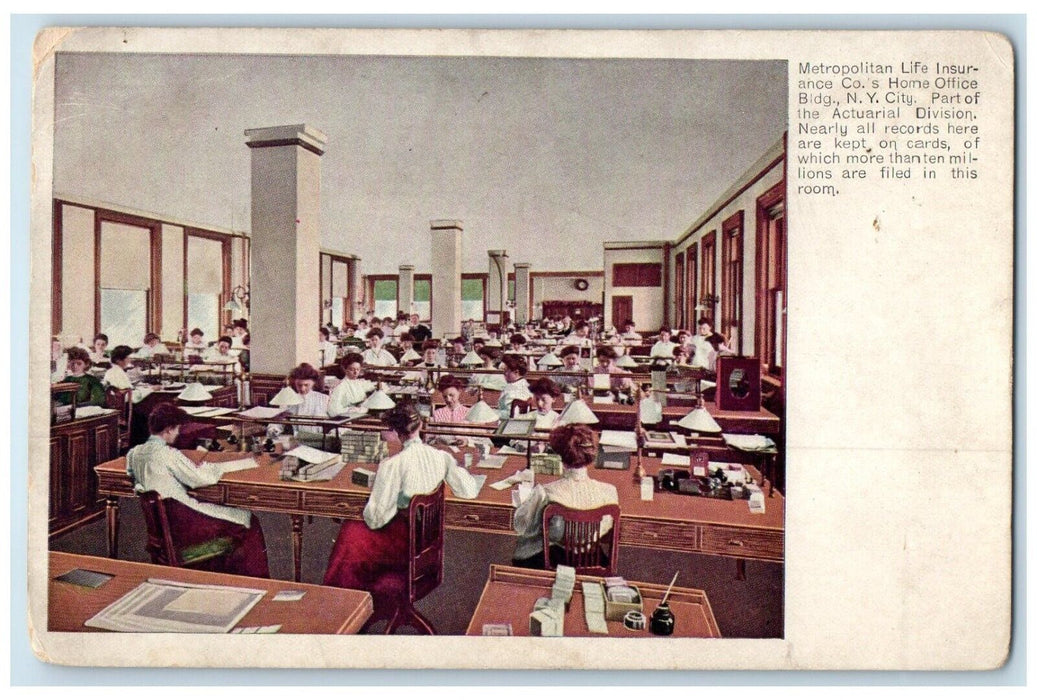Metropolitan Life Insurance Co's Home Office Building New York City NY Postcard