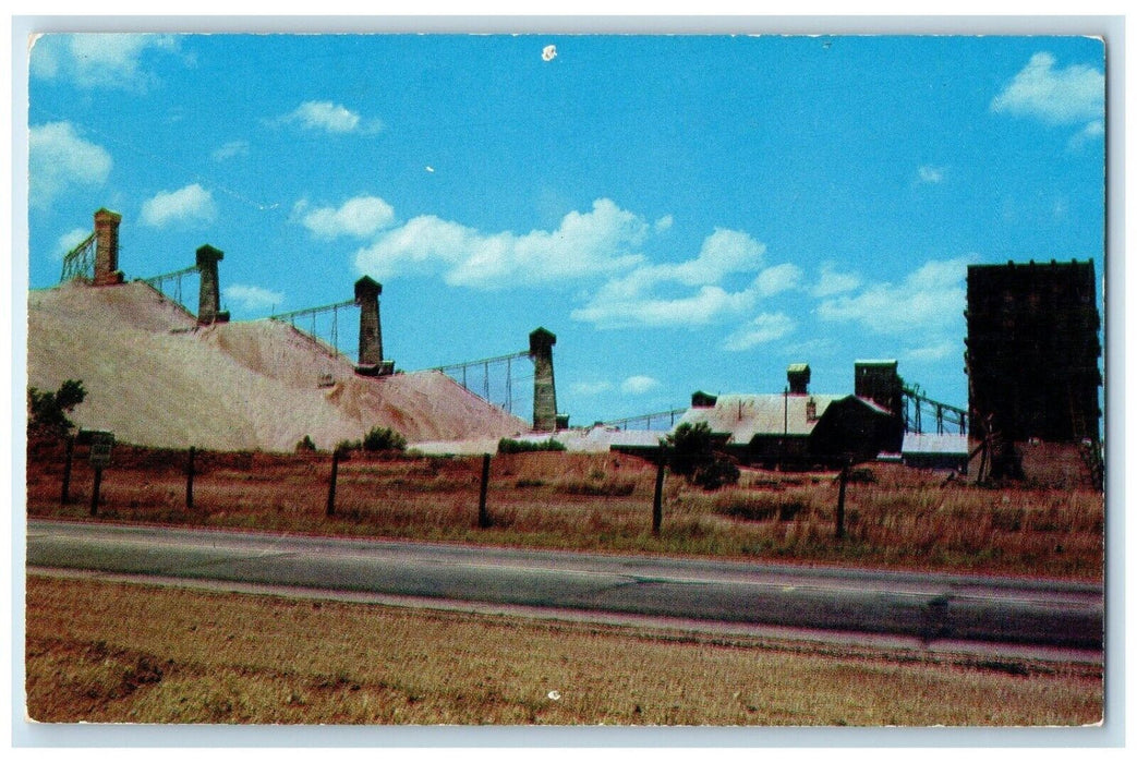 Lead And Zinc Mines Near Duenweg Webb City Joplin Missouri MO Vintage Postcard