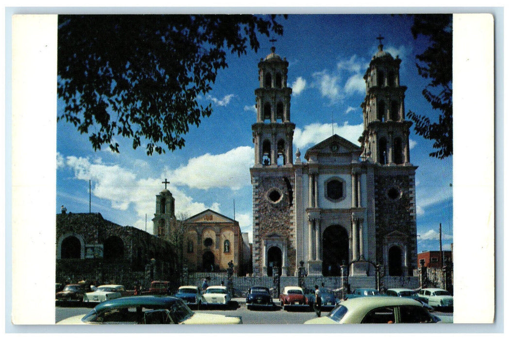 c1960's Cathedral of Juarez City Nuestra Senora De Guadalupe CJ Mexico Postcard