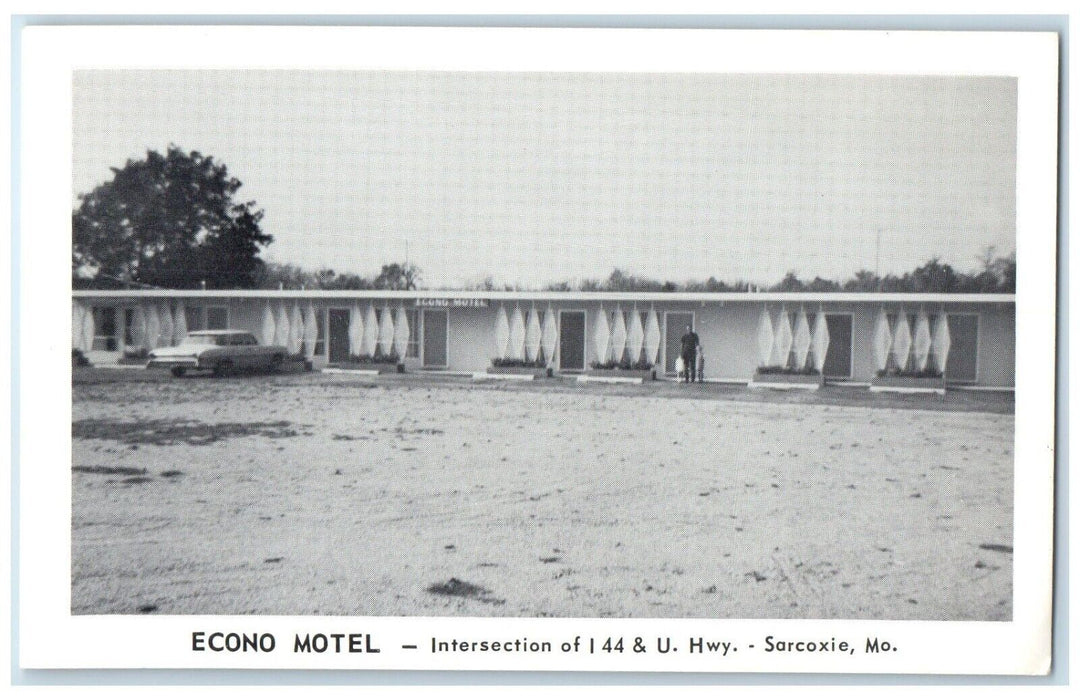 c1960 Exterior View Econo Motel Building Sarcoxie Missouri MO Unposted Postcard