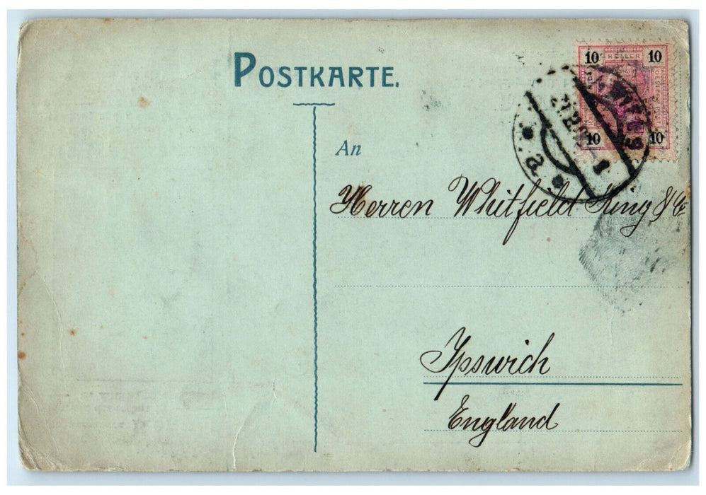 1906 The Real Connoisseur S Edition Universal Briefmarken Album Austria Postcard