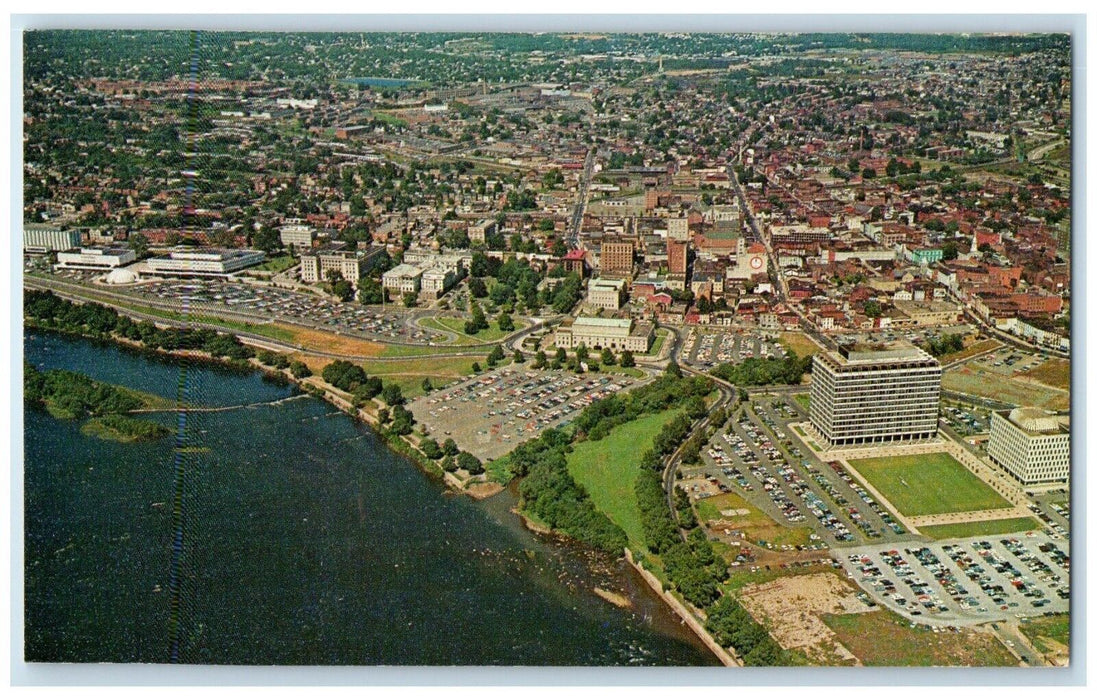 c1940 Aerial View Trenton Exterior Building Mercer County New Jersey NJ Postcard