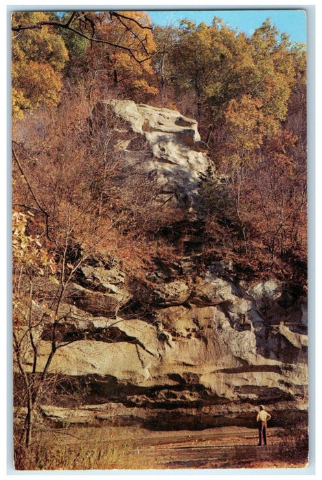 c1950's Table Rock At Ledge State Park Boone Iowa IA Unposted Vintage Postcard