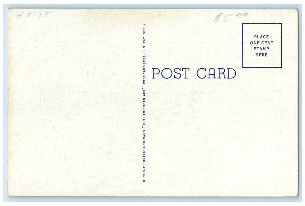 1940 Exterior View US Post Office & Court House Building Celina Ohio OH Postcard