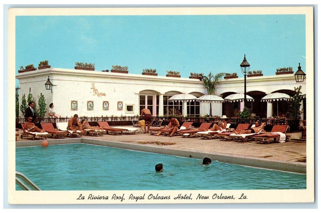 1975 La Riviera Roof Royal Orleans Hotel New Orleans Louisiana LA Postcard