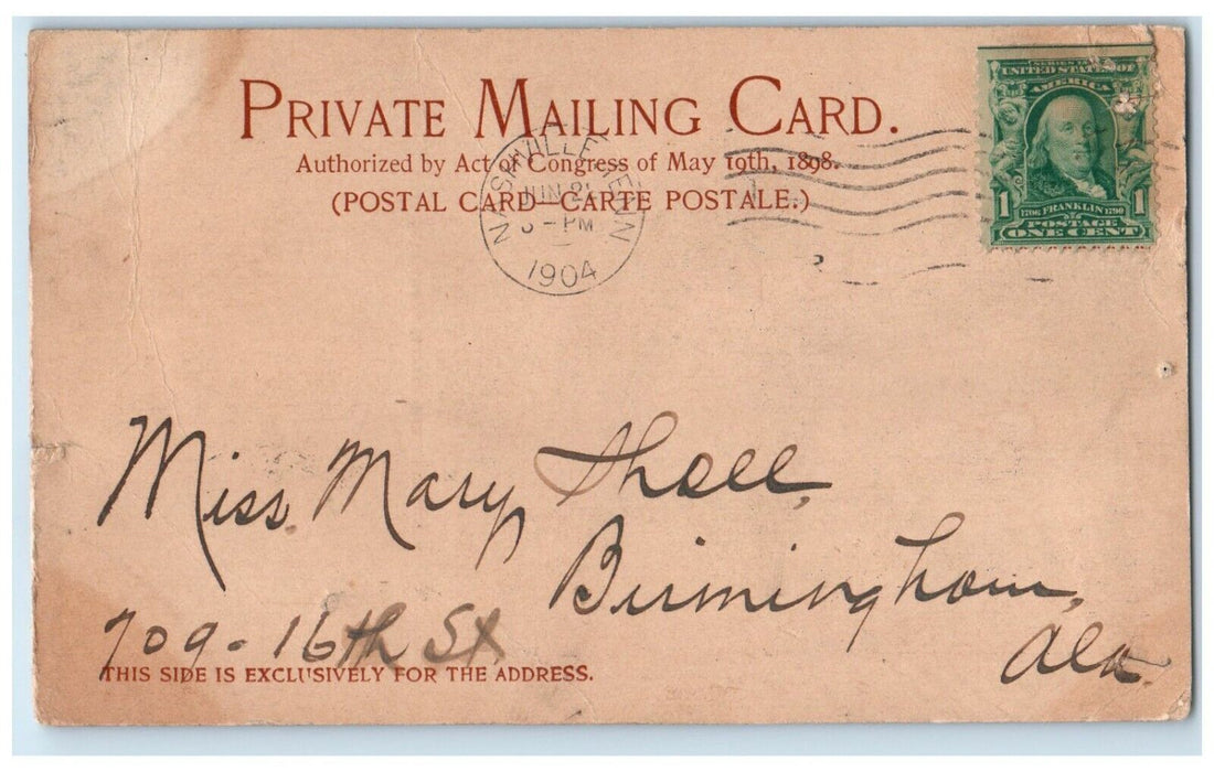 1904 Vanderbilt University Building Nashville Tennessee TN Antique Postcard