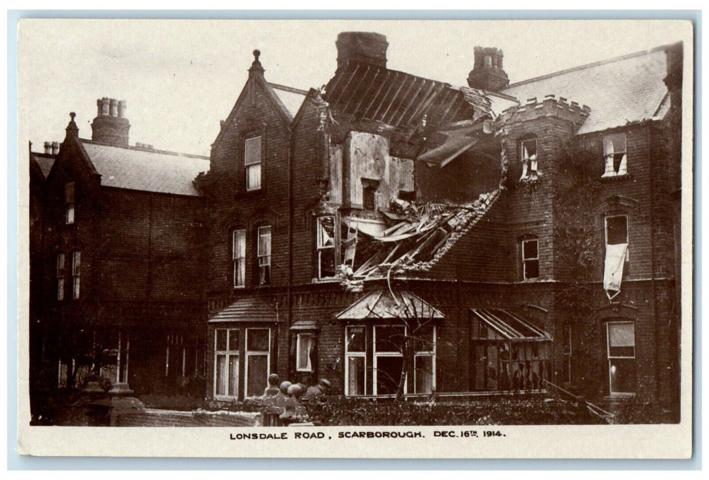 1914 Lonsdale Road Scarborough Canada WWI Disaster RPPC Photo Antique Postcard