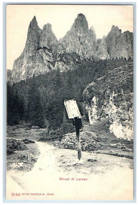c1905 Scene at Dirupi Di Larsec Trento Italy Antique Unposted Postcard