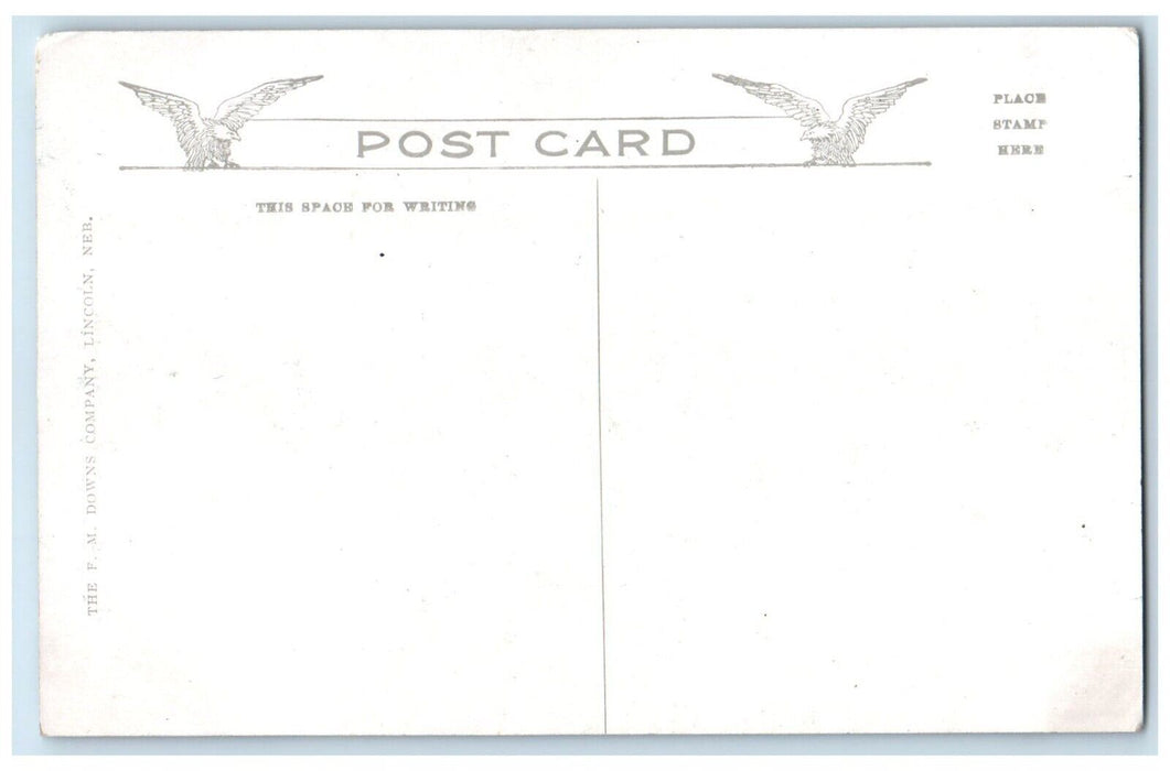 c1910 Band Stand Capital Beach Exterior Building Field Lincoln Nebraska Postcard