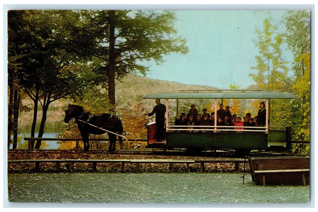 1969 Horse Car Overlooking Otsego Lake Museum Cooperstown New York NY Postcard