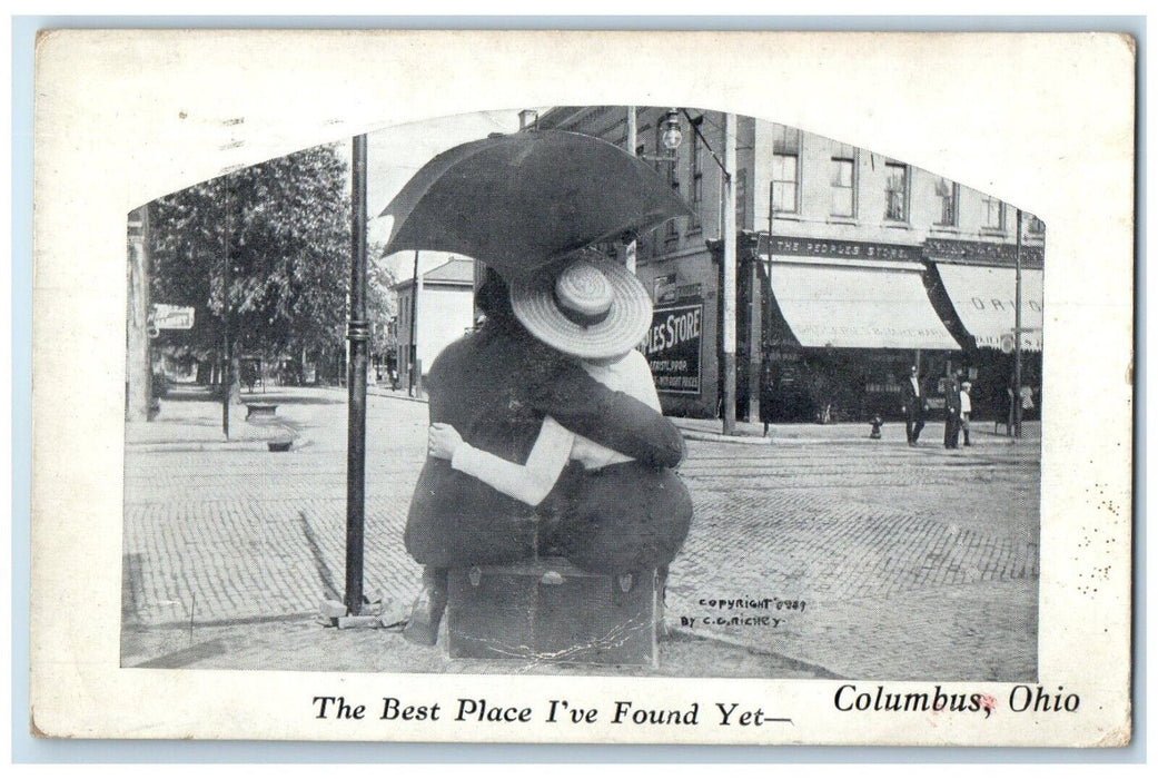 1910 Best Place I've Found Yet Columbus Ohio OH Vintage Antique Posted Postcard