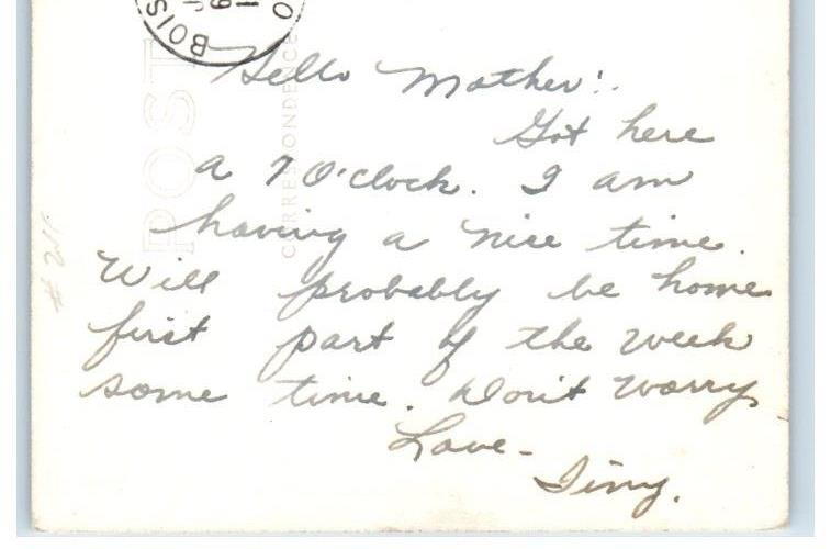 1950 Cimarron County Court House Boise City Oklahoma OK RPPC Photo Postcard