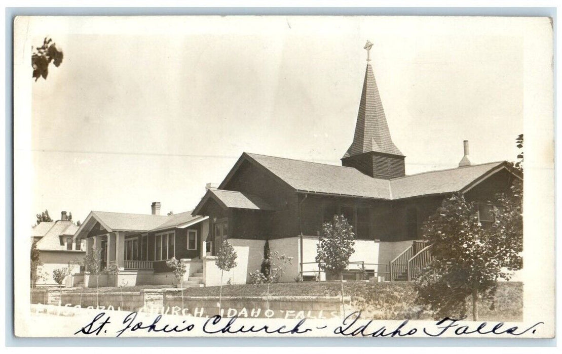 c1910's St. John's Episcopal Church Idaho Falls ID RPPC Photo Posted Postcard