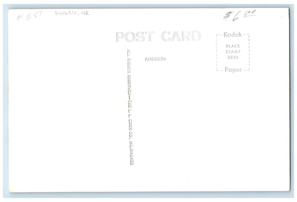 c1950's Court House Building Auburn Nebraska NE RPPC Photo Vintage Postcard