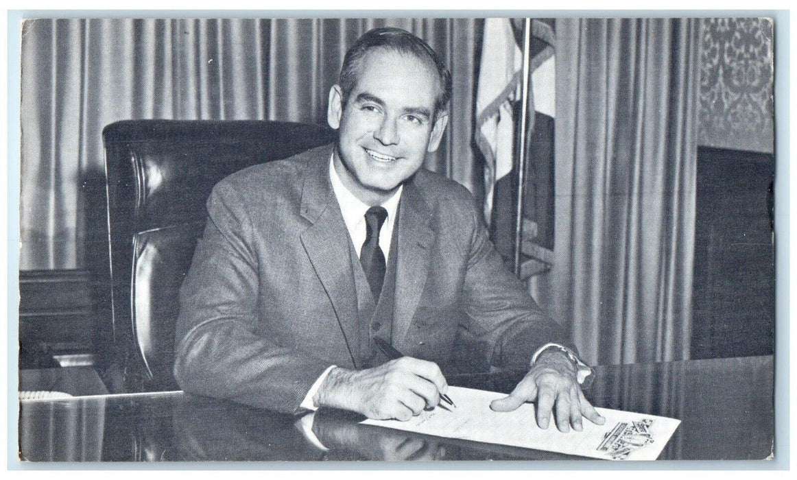 c1940 Robert Ray Governor Iowa Capitol Office IA Political Advertising Postcard
