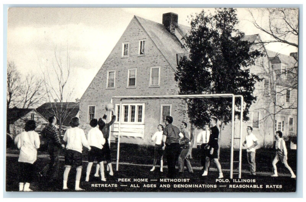 c1940's Peek Home Methodist Retreats Polo Illinois IL Unposted Vintage Postcard