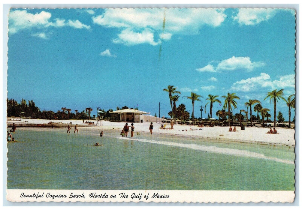 1978 Coquina Beach Florida On The Gulf Of Mexico Manatee Co. Florida FL Postcard