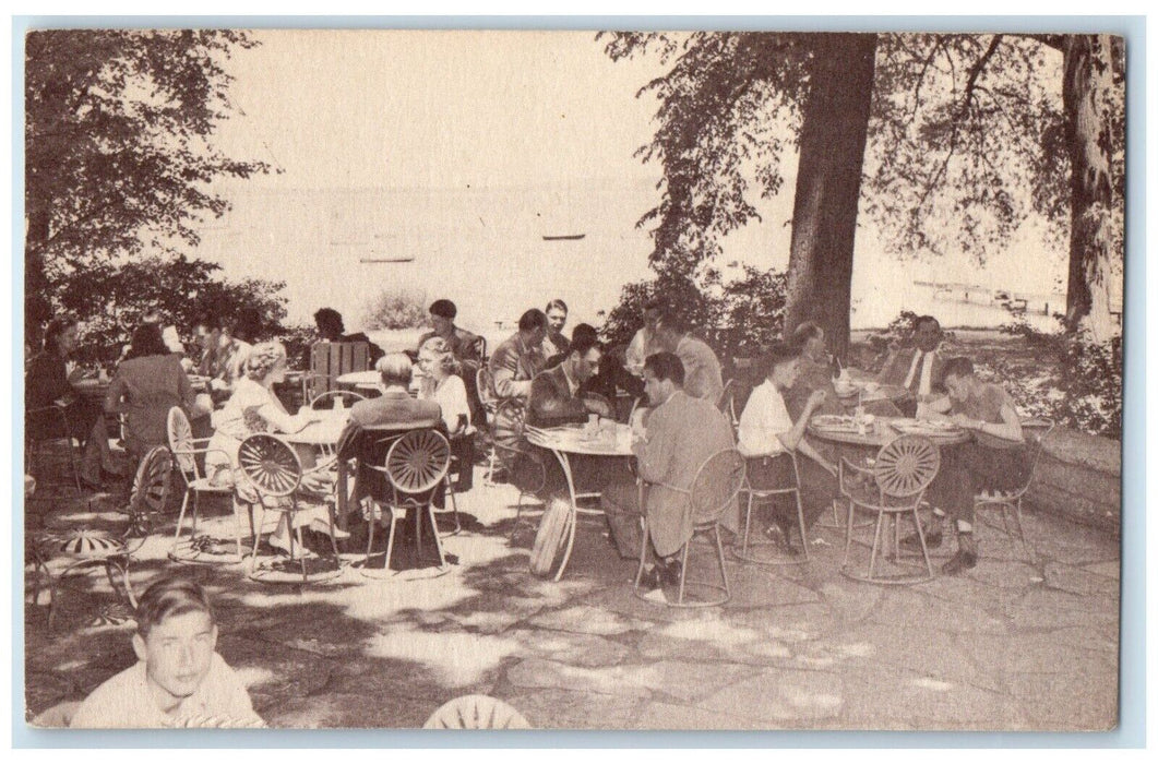 c1940 Lake Mendota Wisconsin Union Terrace University Wisconsin Vintage Postcard