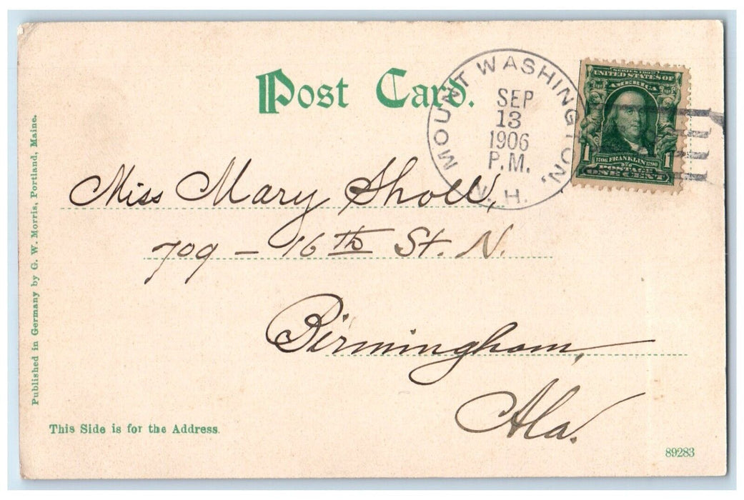1906 Summit House Mount Exterior Building Washington New Hampshire NH Postcard