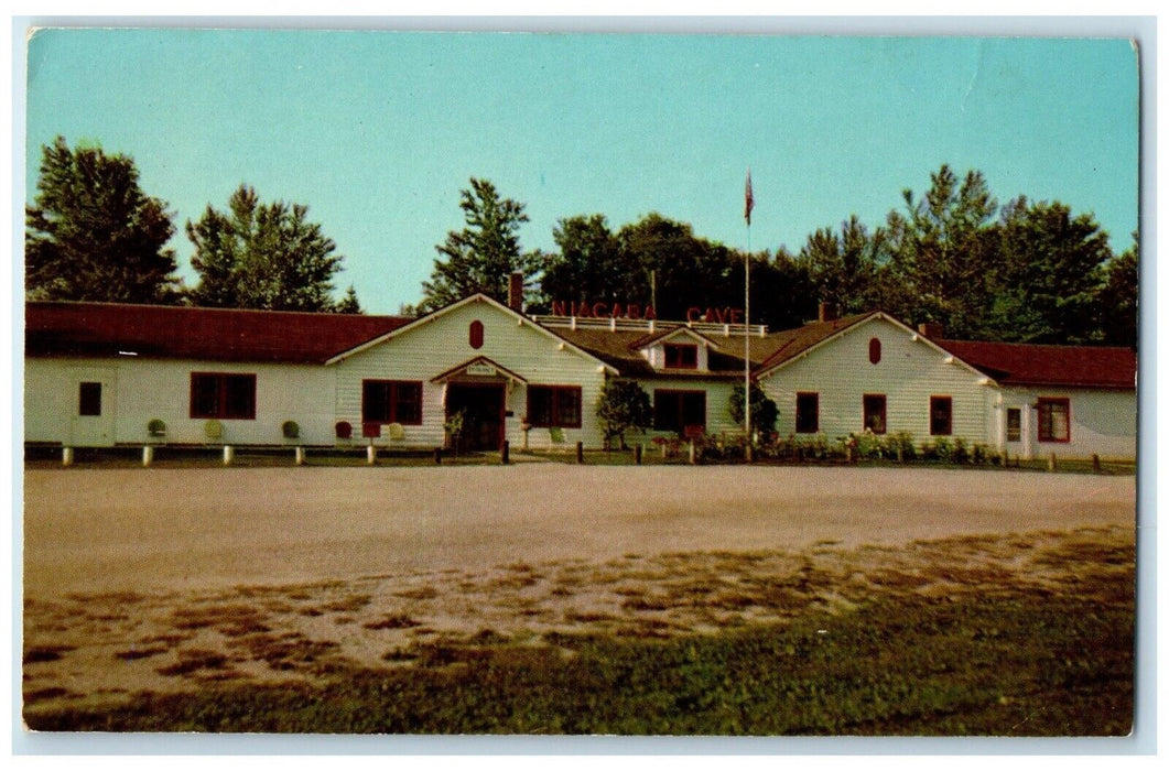 c1940's Niagara Cave Entrance Building Harmony Minnesota MN Vintage Postcard