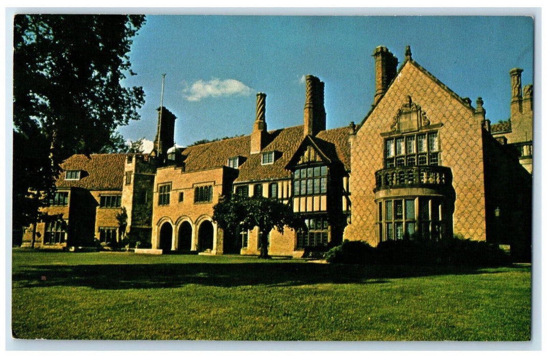Meadow Brook Hall On Oakland University Campus Rochester MI Vintage Postcard