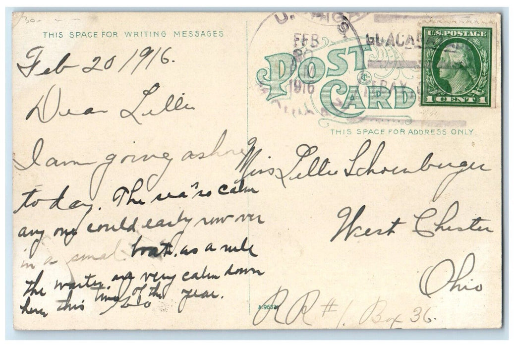 1916 The Challenge Of The Matador USS Michigan US Navy Ship Antique Postcard