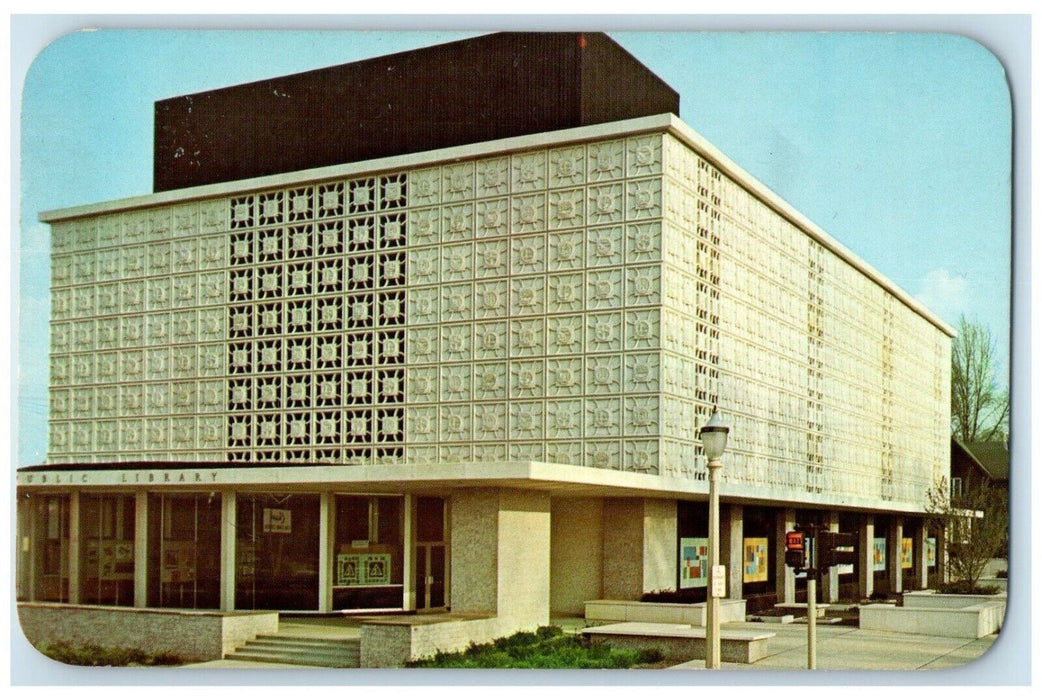 c1950's Lansing Public Library Building Lansing Michigan MI Vintage Postcard