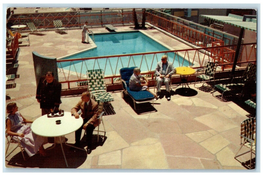 1968 San Carlos Hotel And Swimming Pool Phoenix Arizona AZ Vintage Postcard