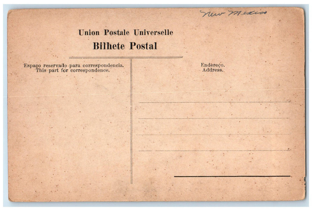 c1910 Earth-Wall and Part of Ponta Delgada S. Miguel-Azores Portugal Postcard
