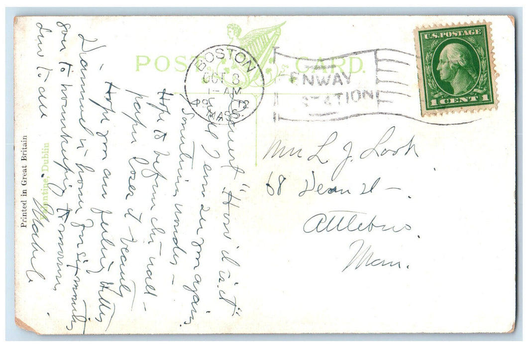 1912 Liffey Bridge Leixlip Co. Kildare Republic of Ireland Posted Postcard