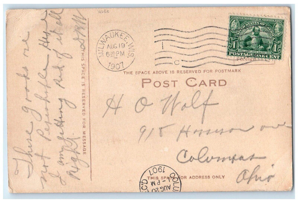 1907 Hobo Just Arrived Not Perishable Milwaukee Wisconsin WI Antique Postcard