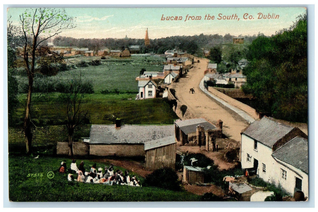 c1910 Lucan from the South Co. Dublin Ireland Antique Unposted Postcard