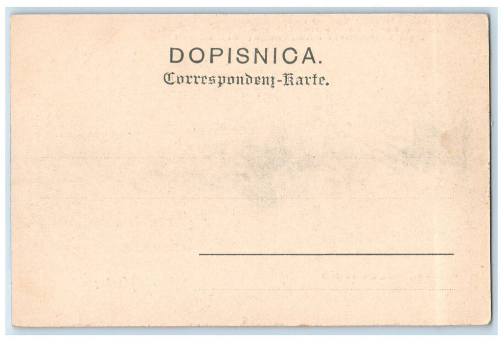 c1940's View of Mostar Bosnia and Herzegovina Railway Officials Clubs Postcard