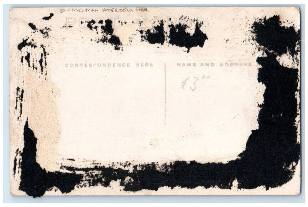 Hay Used Fortifications On The Mexican Border Mexican American War Postcard